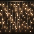 vidaXL LED záclonové svetlá cencúle 10 m 400 LED teplá biela 8 funkcií