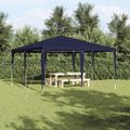 vidaXL Párty stan Modrá 400 x 400 x 266 cm Polyetylén a oceľ