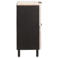 vidaXL Servírovacia skriňa Biele umývanie dokončenie 60 x 33 x 75 cm
