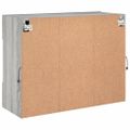 vidaXL TV nástenná skrinka s LED svetlami sivá sonoma 78,5x30x60,5 cm