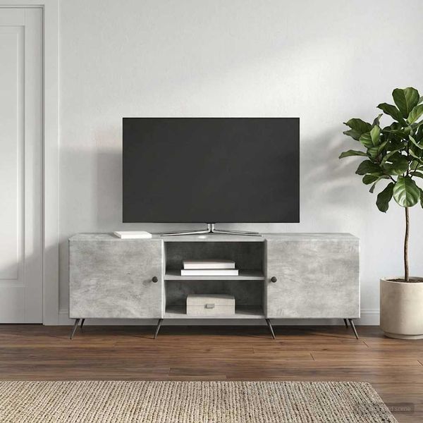 vidaXL TV skrinka Betónovo sivá 150 x 31 x 50 cm Kompozitné drevo