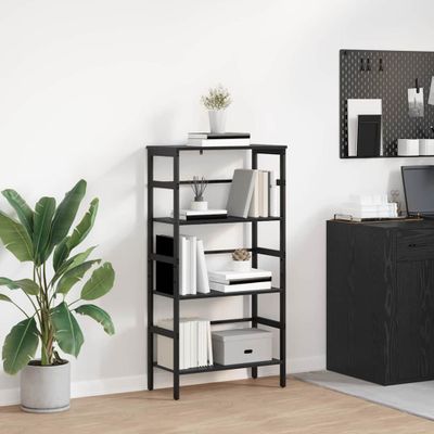 vidaXL Regál na knihy Čierny dub 60 x 29,5 x 115 cm Kompozitné drevo