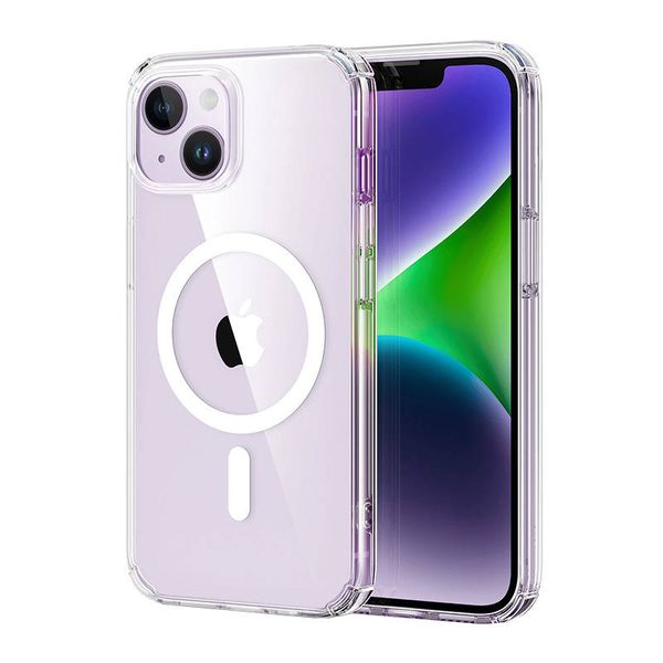 Puzdro ESR Krystec Clear pre iPhone 14 Plus, Magsafe (priehľadné)
