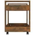 vidaXL Stolový vozík dymový dub 60x45x60 cm spracované drevo
