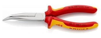 Knipex, 26 26 200, Polokulaté kleště s břity (úzké ploché kleště)