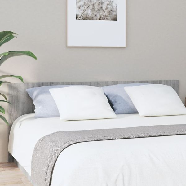 vidaXL Čelo postele sivé sonoma 200x1,5x80 cm spracované drevo