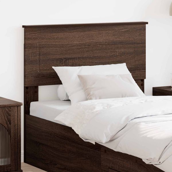 vidaXL Zadné čelo Hnedý dub 90 cm Kompozitné drevo