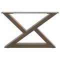 vidaXL Nohy konferenčného stolíka 2 ks, prírodná oceľ 50 x (30-31,3) cm, oceľ