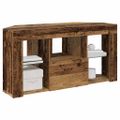 vidaXL Rohový LED TV kabinet 100 x 40 x 50 cm Staré drevo