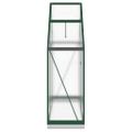 vidaXL Skleník so základovým rámom zelený 169x58x202 cm hliník