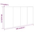 vidaXL Čelo postele hnedý dub 160x1,5x80 cm spracované drevo