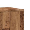 vidaXL Stojany na kvety 2ks, staré drevo 33x33x100cm, kompozitné drevo