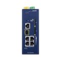 Planet dual 5G/LTE bezpečnostní brána, 2xWAN + 3xLAN/1xSFP, DI/DO, GPS, DIN, IP30, -40/+75°C, dual 9-54VDC Bezpecnostní brána, 3× LAN, 1× LAN/WAN, 1× SFP LAN/WAN, 5G NR, LTE, GPS, 2× SIM slot, DIN, IP30, -40 až +75°C, dual DC 9-54V