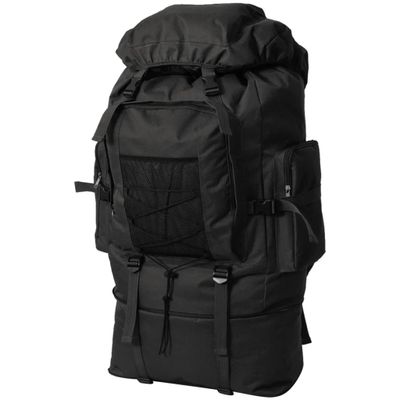vidaXL Vojenský batoh XXL, 100 l, čierny