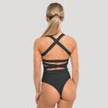 Dámske body Flow Black - GymBeam, veľkosť XS