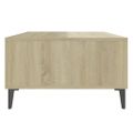 vidaXL Konferenčný stolík, biela+sonoma 103,5x60x35cm kompozitné drevo