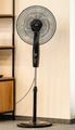Stojanový ventilátor TEESA TSA8065, diaľkové ovládanie, čierna