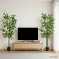vidaXL Umelý bambusový strom 2 ks Zelená 60 x 18 x 190 cm