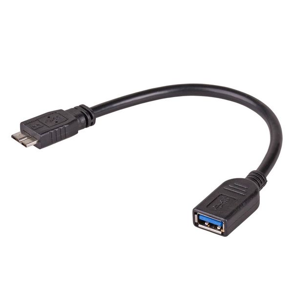 Akyga adaptér s káblom AK-AD-30 USB A 3.0 (f) / micro USB 3.0 (m) OTG 15cm