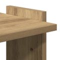 VidaXL Knižnica 3-poschodová Artisan Dub 60x30x120cm Konštrukcia dreva