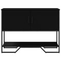 vidaXL Konzolový stolík čierny 100x35x74,5 cm kompozitné drevo