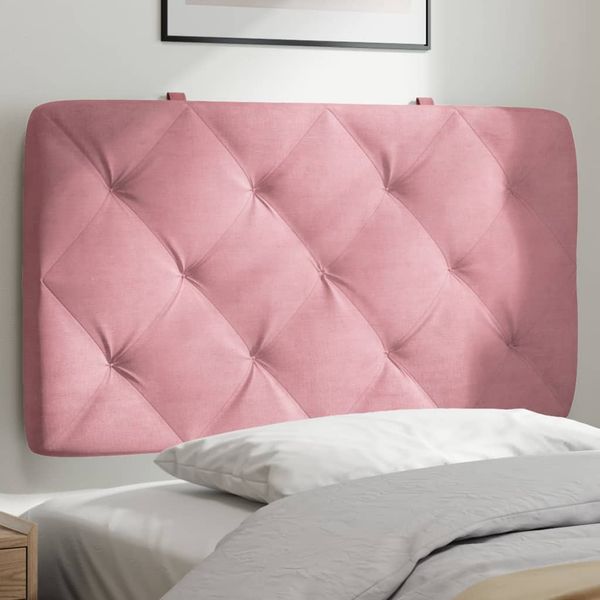 vidaXL Vankúš na čelo postele ružový 90 cm zamat
