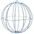 vidaXL Lopta 120 LED Studená biela 40,5 x 40,5 x 42 cm Kov