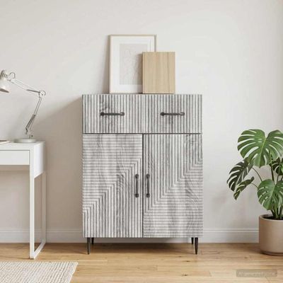 vidaXL Servírovacia skriňa Sivá sonoma 66 x 34,5 x 89,5 cm