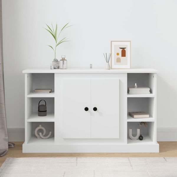 vidaXL Komoda biela 100x35,5x60 cm spracované drevo