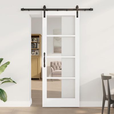 vidaXL Posuvné dvere ORKDAL Biela 78 x 202 cm