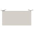 vidaXL Vankúš na lavičku SOEST 100% polyester Biela 60 x 40 x 8 cm