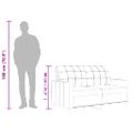 vidaXL 2-miestna pohovka vínovočervená 120 cm umelá koža