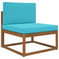 vidaXL Vankúš na vonkajšiu pohovku Polyester Tyrkysová 80 x 80 cm