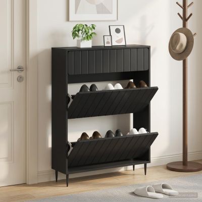 vidaXL Skriňa na topánky ZWOLLE 78 x 24 x 103 cm Kompozitné drevo