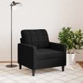 vidaXL Kreslo čierne 60 cm zamat