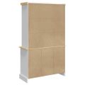 vidaXL Skrinka Corona, biela 112x43x191,5 cm, masívna mexická borovica