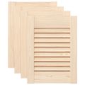 vidaXL dvierka skriniek Louvred Design 4ks 39,5x29,5 cm masív borovica