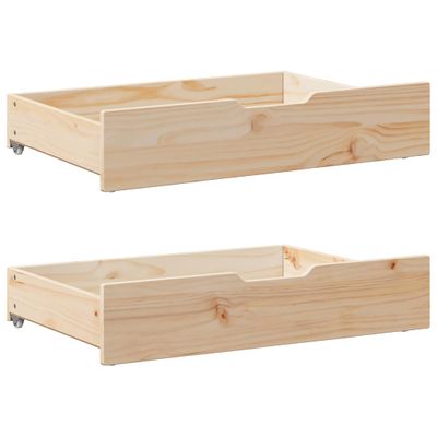 vidaXL Zásuvky pod posteľ s kolieskami 2 ks 85x55x17 cm borovica