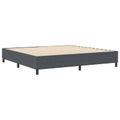 vidaXL Platformový rám postele Tmavo šedá 200 x 200 cm