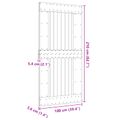 vidaXL Dvere NARVIK 100 x 210 cm Masívne borovicové drevo (neupravené)