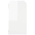 vidaXL Nástenné police 4 ks lesklé biele 26x15x26 cm