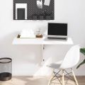 vidaXL Skladací stolík na stenu, biely 100x60 cm