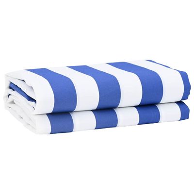 vidaXL Náhradná látka na markízu Modrá a biela 1000 x 160 cm Polyester