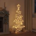 vidaXL Vianočný stromček 160 LED Teplá biela 150 cm PET
