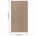 vidaXL Koberec krátky vlas 80x150 cm hnedý