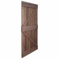 vidaXL Dvere 80x210 cm, borovicový masív, tmavohnedé