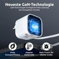 INTENSO W65ACIC GaN, USB-A/C, Nabíjačka, 65W, biel