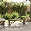 vidaXL Záhradná lavica 115 cm masívna jedľa