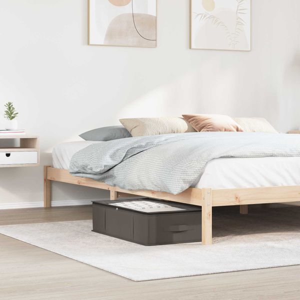 vidaXL Úložná krabica s priehľadným horným oknom 6 pcs Sivá