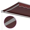 vidaXL Ručne zaťahovacia markíza vínová 450x350 cm